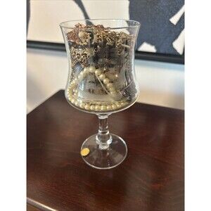 Mystery jewelry jar in vintage nautical glass